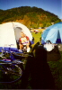 Jerry at tent